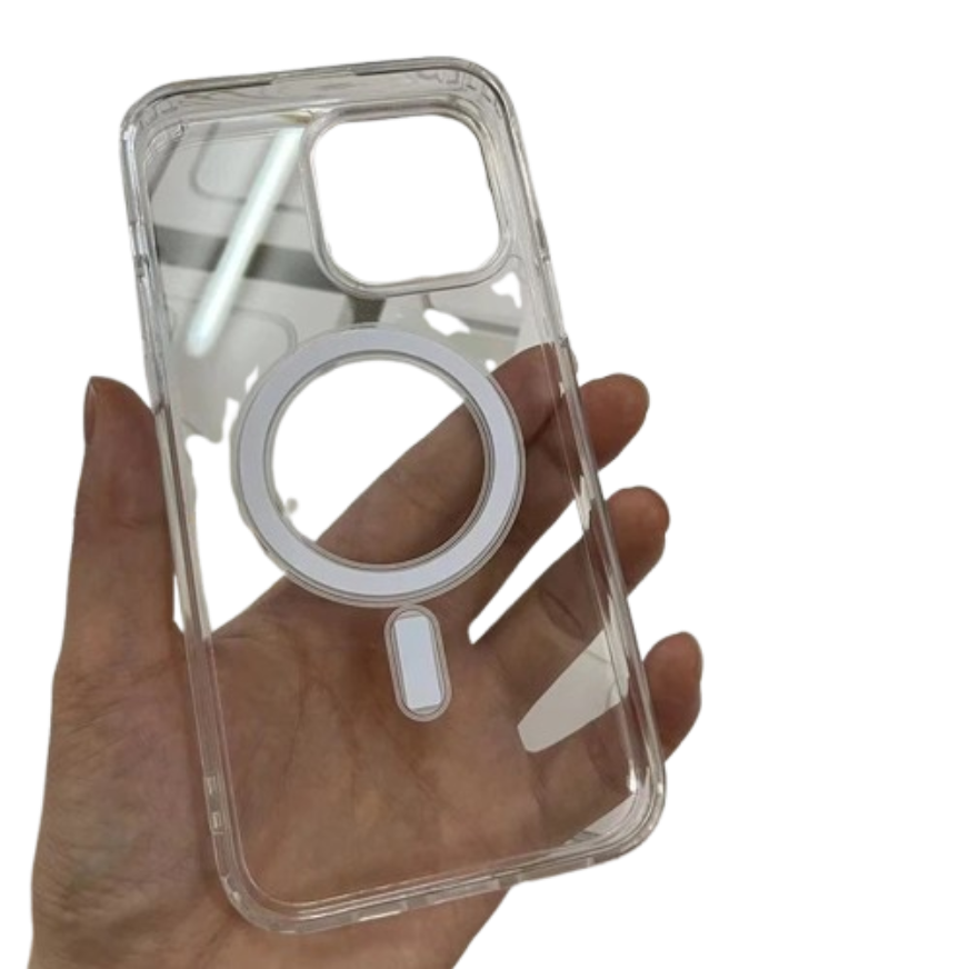 transparent MagSafe phone case