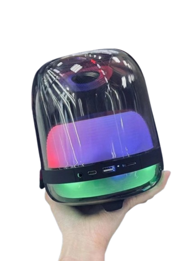 transparent RGB colorful light bluetooth speaker