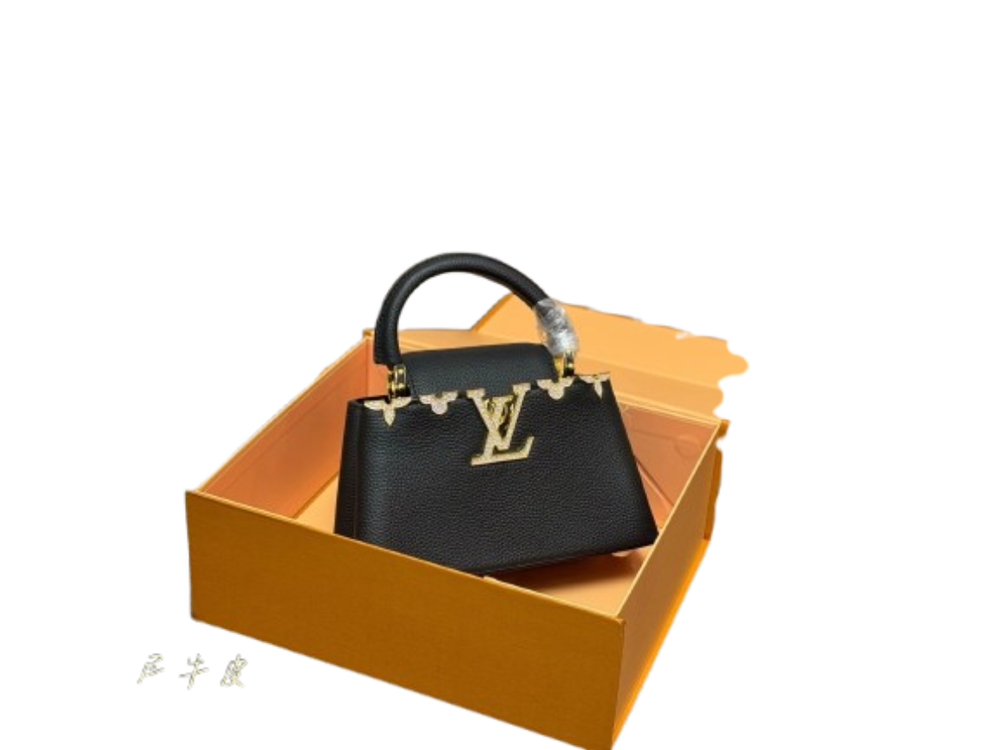 Louis Vuitton Capucines black calfskin handbag