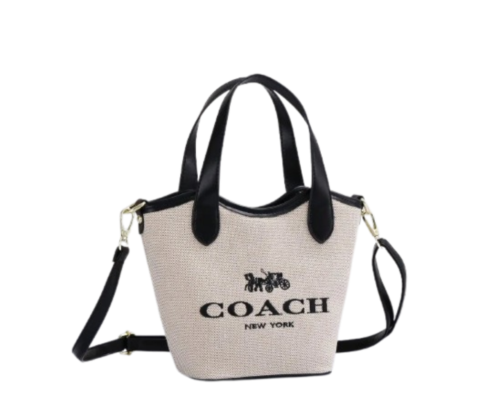 Coach canvas mini bucket handbag