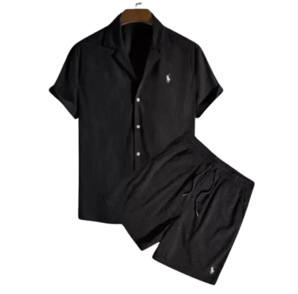 Polo Ralph Lauren,lapel short-sleeve and shorts casual set